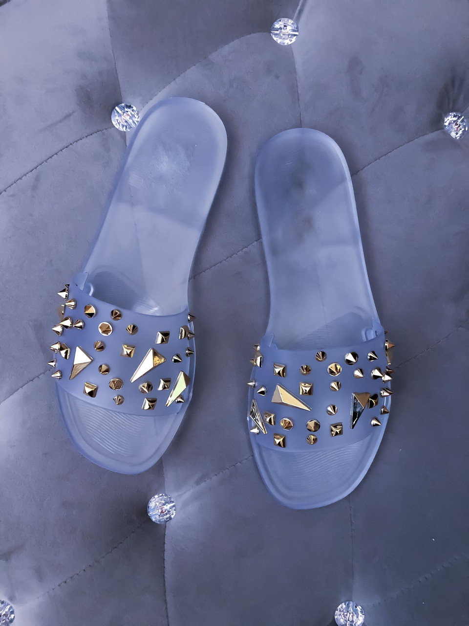 STUDDED JELLY Clear THE WARDROBE