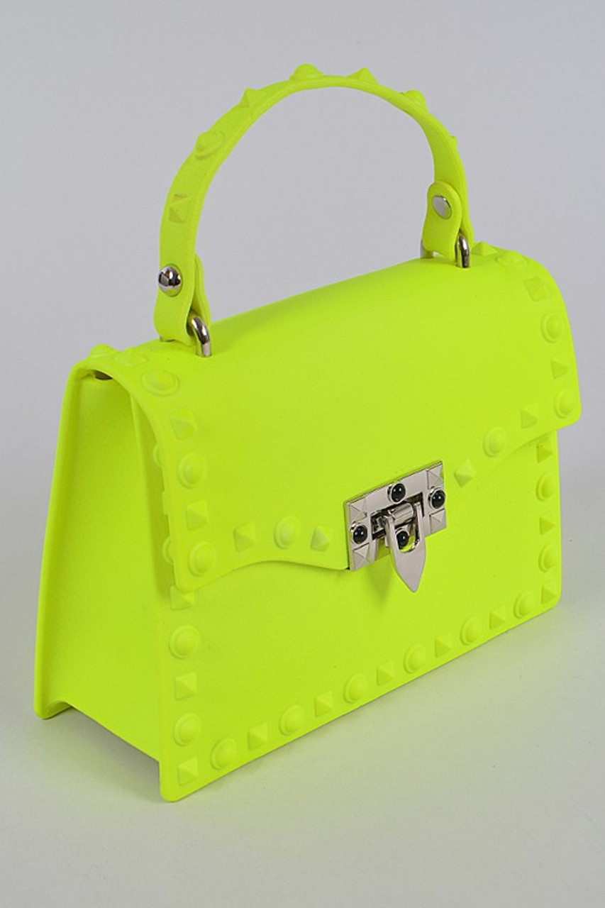 Neon Yellow Aesthetic | Neon Yellow Gold Aesthetic Handbag – TGC FASHION