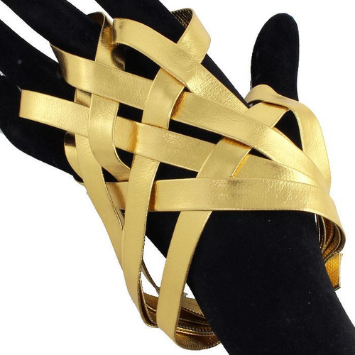 FAUX LEATHER BRACELET Gold