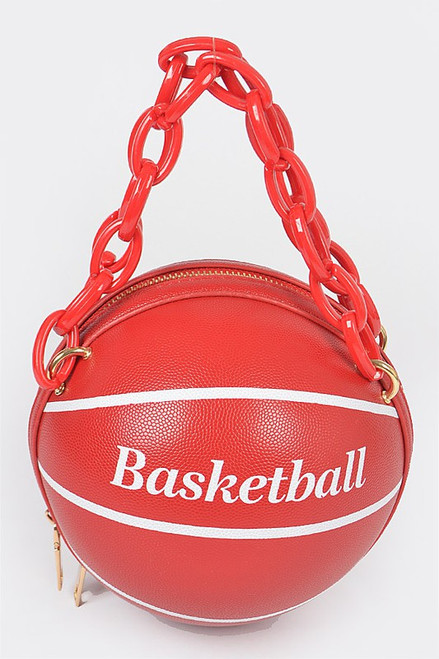 Chain Basketball Bag Red