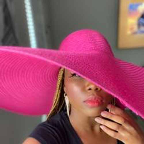 Big Straw Floppy Sun Hat Fuchsia