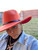 Rust Red Fedora Hat W