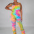 Flex Jumpsuit Rainbow Tie Dye