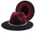 Ombre Fedora Burgundy