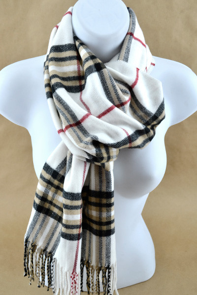 WOVEN SCARF Ivory