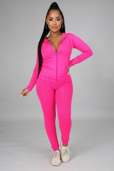 Ola Seamless Set Neon Pink