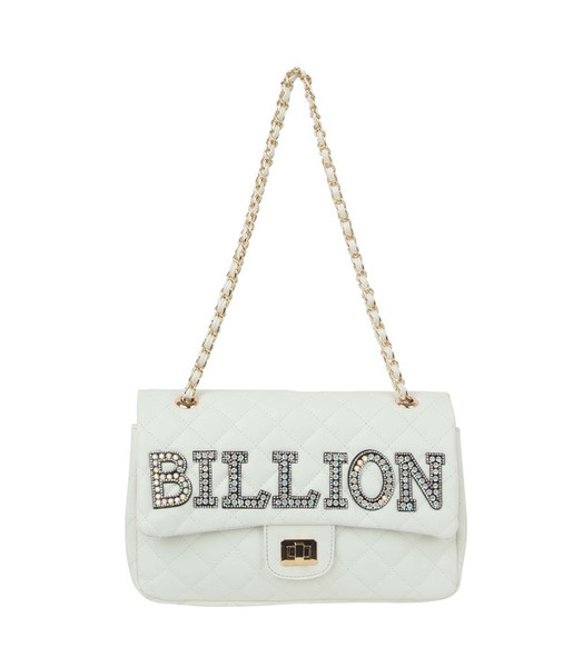 Quilted Billion Purse White