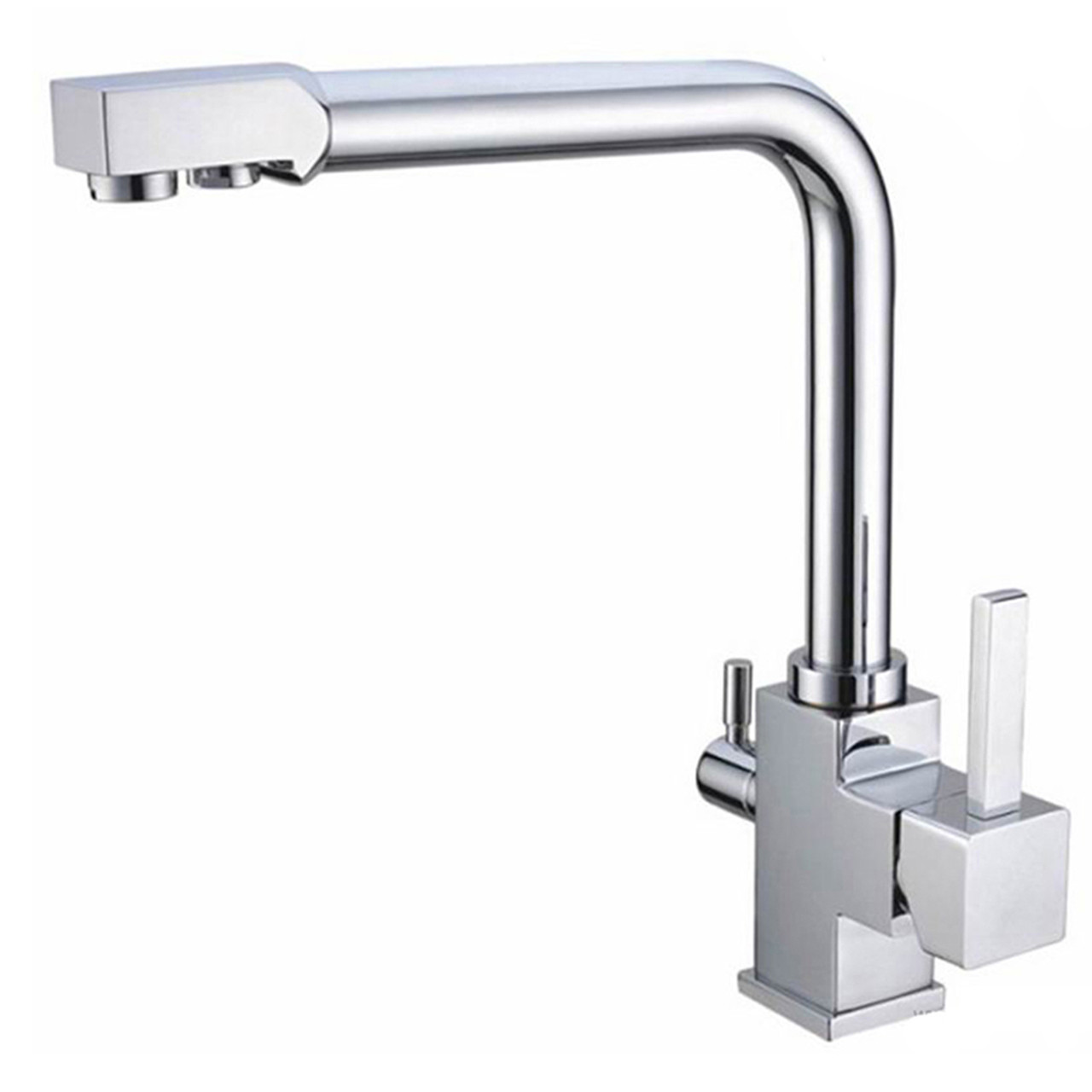 Waterlux Wl 306 N Brushed Nickel Three Way Hot Cold Kitchen Faucet