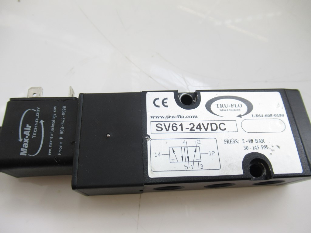 SV61-24VDC - MAX AIR SOLENOID VALVE (USED TESTED) - PCM SURPLUS WORLD