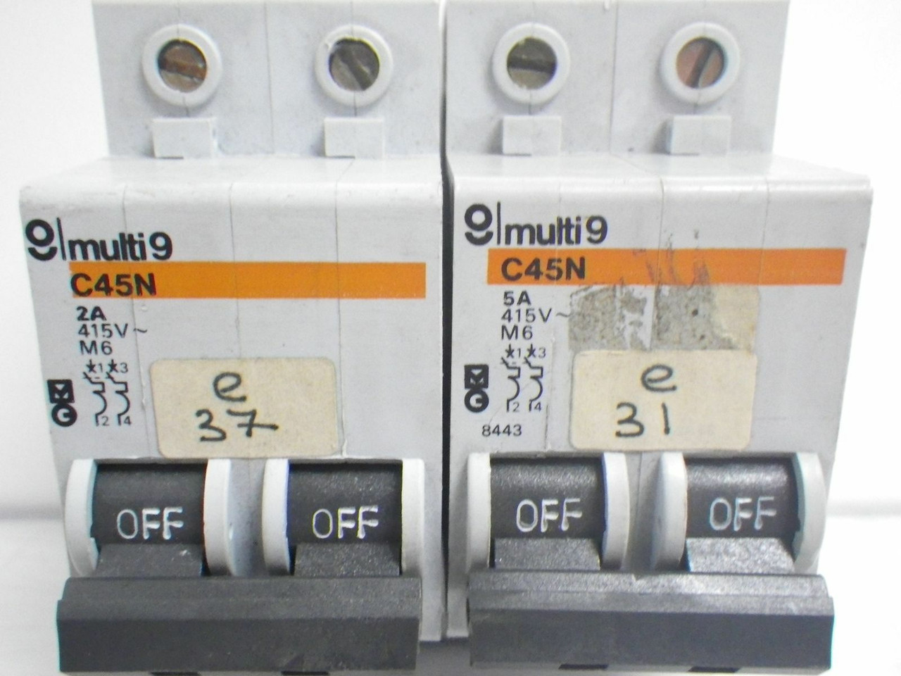 C45N 2A/5A 415V M6 Merlin Gerin Multi 9 Circuit Breaker *Mixed Lot