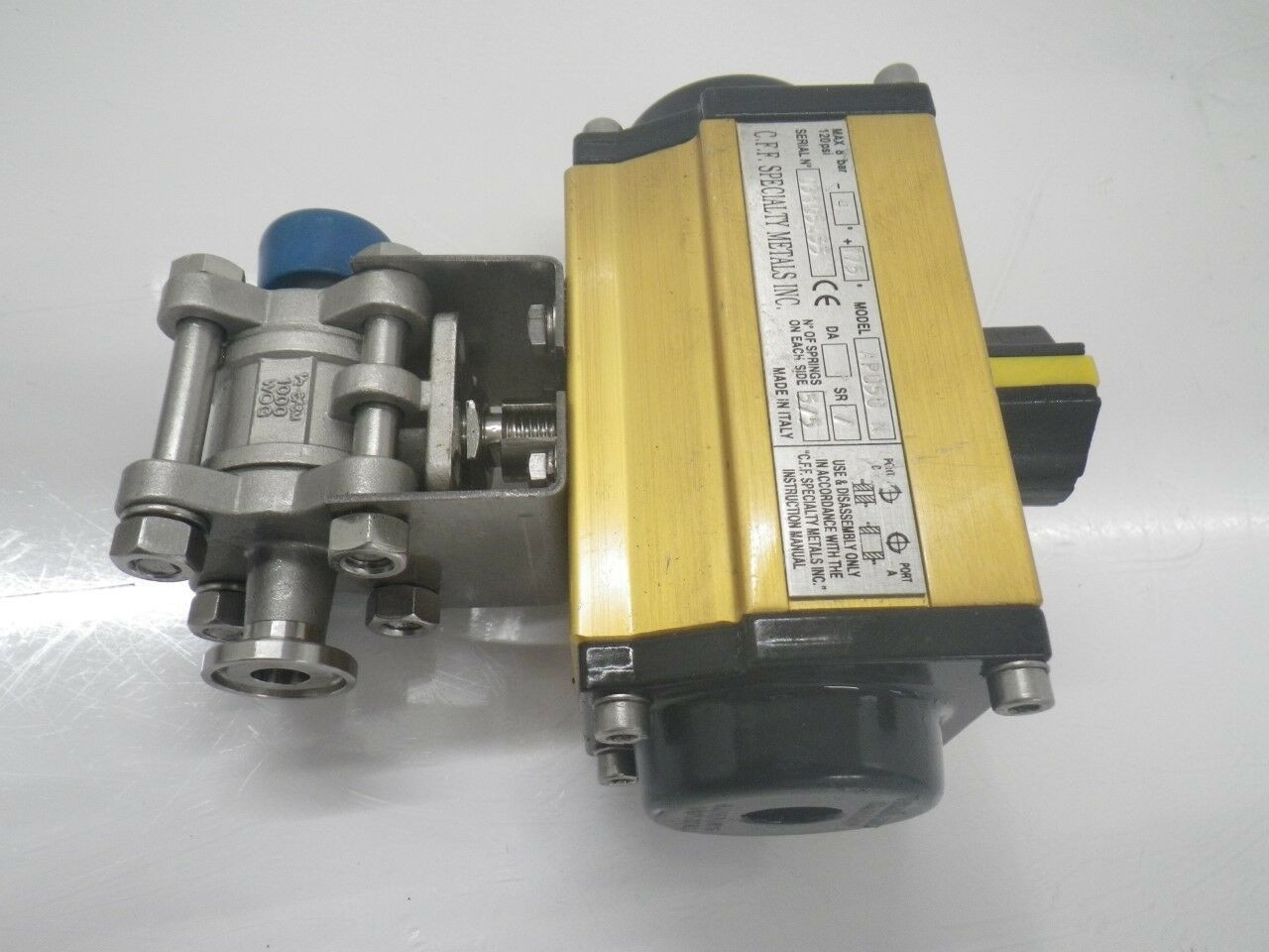 AP050 N + 1/2-CF8M 3A +Cff Pneumatic Actuator+1000 Wog Ball Valve (Used ...