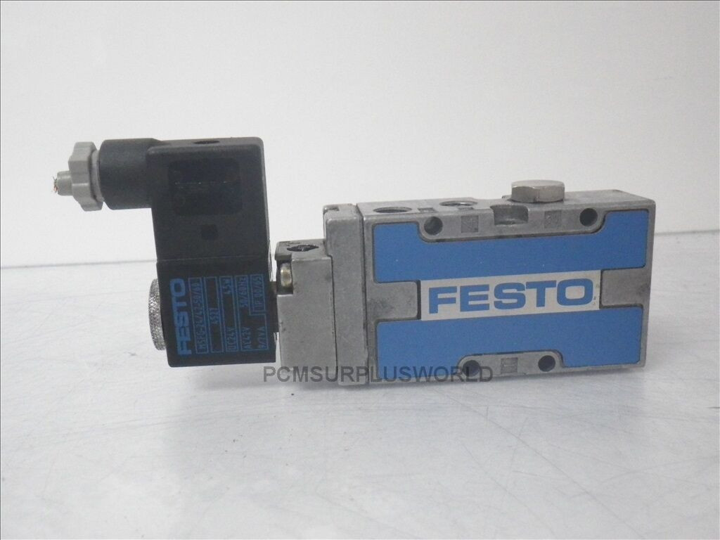 Elettrovalvola Festo MFH-5/3-G-1/8-B 30483 Con Relè MSFG-24/42-50/60-OD 34411 - Usato - Foto 3