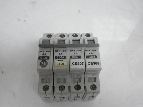 1492-CB1 Ser B G040 4A Allen Bradley Circuit Breaker 1 Pole *Lot Of 4*