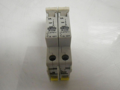 HY-MAG QZ-1(13)D QZ113D 2A CBI Circuit Breaker 1 Pole *Lot Of 2X* (Used Tested)