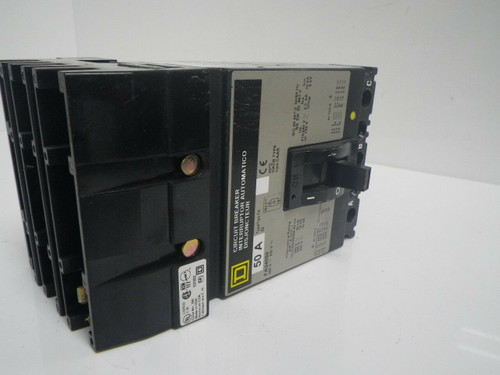 FA34050 Square D 3pole 50AP 480V Circuit Breaker (Used Tested)