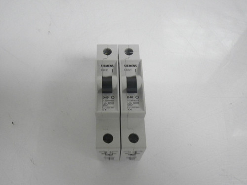 5SX21 D40 230/400V Siemens Circuit Breaker 1 Pole *Lot Of 2* (Used and Tested)