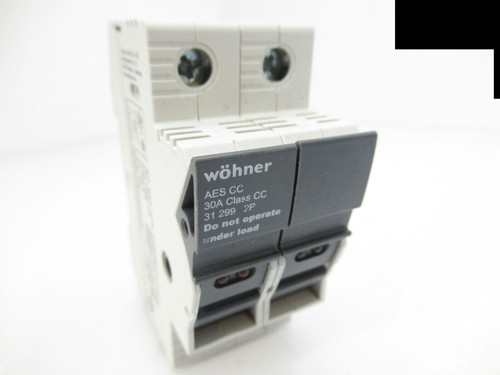 Wohner 31299000 Fuse Holder Class CC Finger Safe With Indicator 30A