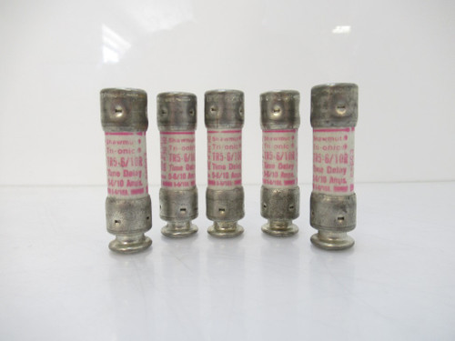 TR5-6/10R Ferraz Shawmut Fuse, Time Delay, Class RK5 (Sold By Lot Of 5, Used)