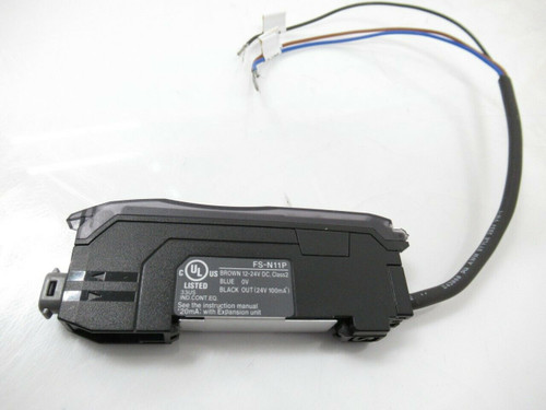 Fs-n11p Keyence SenserFibre Amplifier,CableType, Main Unit, Pnp(Barely Used)