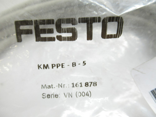 FESTO KM PPE-B-5 161878 PLUG SOCKET W/CABLE