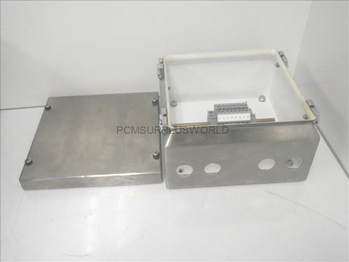 5412 ESSSC Eurobex Stainless Steel Box Enclosure 4X-12 W/ Phoenix Contact (Used)