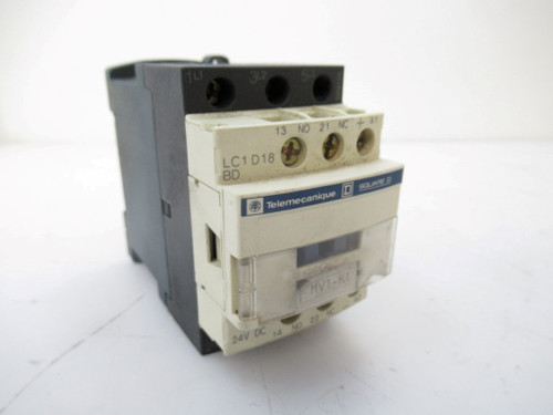 LC1D18BD SCHNEIDER Telemecanique Square D Contactor 24(Used Tested)