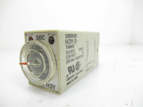 H3Y-2 H3Y2 timer relay 8pin  DC24V 5A 1min-30min 30min QC  (USED TESTED)