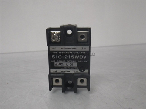 S1C-215WDV Jel System AC solid state relay DC3-30V AC240 15A (Used and Tested)