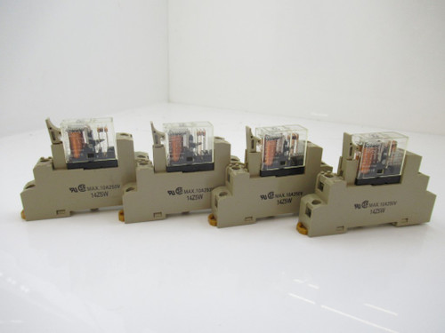 Omron P2RF-05-E P2RF05E Relay Socket Lot of 4