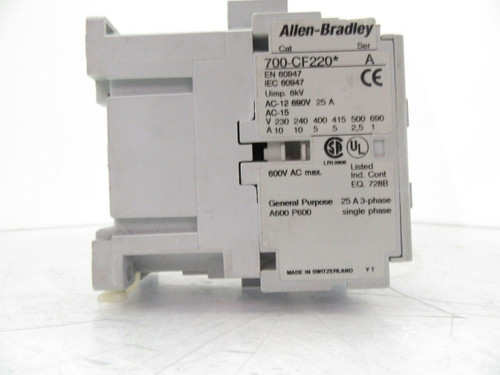 700-CF220 700CF220 - Allen Bradley  Series A Control Relay 24V DC   Testest