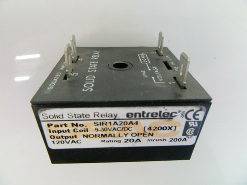 SIR1A20A4 (4200X) Entrelec Solid State Relay 120vac (Used Tested)