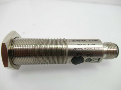 Pepperl & Fuchs OBS4000-18GM60-E4-V1 87799 Photoelectric Sensor, 10-30V DC