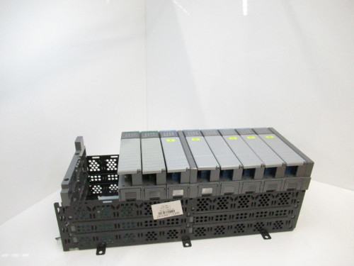 Allen Bradley 1746-A10 Plc Rack W/ 8 Input Modules