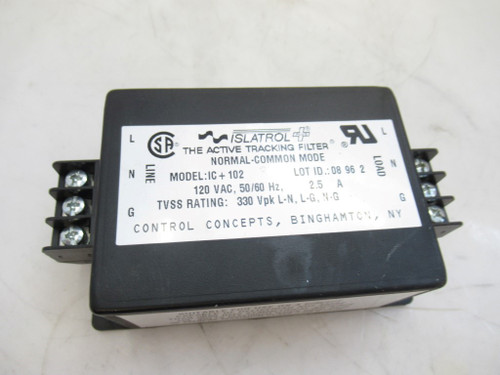 Control Concepts Islatrol Model Ic+102 Active Tracking Filter (F101)