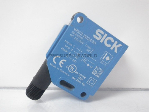 WS12-3D2430 Sick photoeye sensor 10-30VDC Class 2 (Used and Tested)