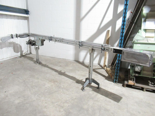 ​FLEX LINK CONVEYOR W/90 DEGREES-LINE 86  (DIM 178 IN L/ 4 INCH) (USED TESTED)