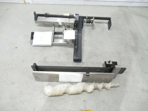 Screw feeding system for filler or labeler, remove from Hartland labeler