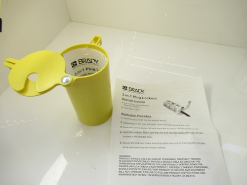 PL023 Prinzing Plug Lockout 3-in-1 Yellow