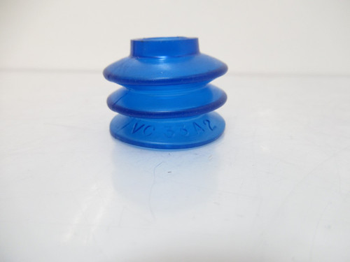 VC 33 A2 VC33A2 Vacuum Cups Double Bellows, 32mm x 25mm, Blue Vinyl, NPT Thread