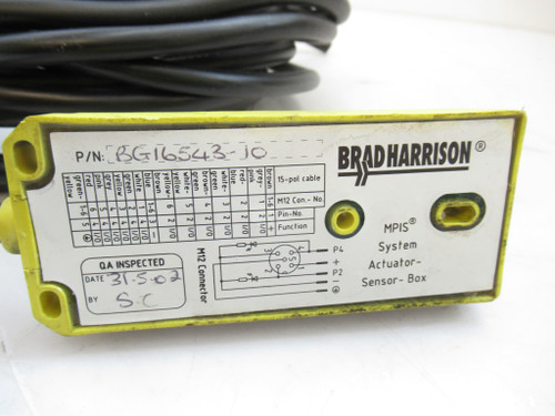 Brad Harrison BG16543-10 ACTUATOR SENSOR  BOX  W/ CABLE(USED TESTED)