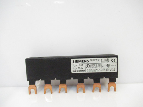 Siemens Furnas Electric Co 3RV1915-1AB Bussbar