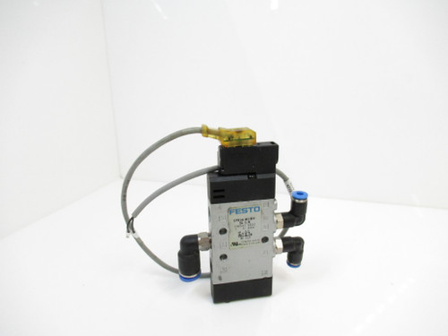 Festo CPE14-M1BH-5L-1/8 Solenoid Valve With KMYZ-9-24-5-LED-PUR-B Cable