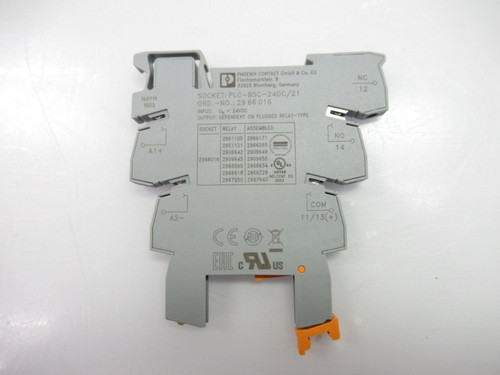 Phoenix Contact PLC-BSC-24DC/21 2966016 Relay/Opto Coupler Base, Gray