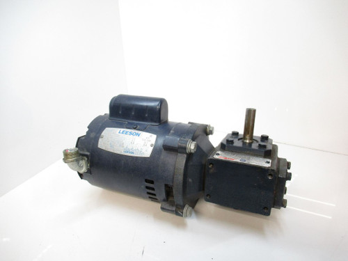 Regal Beloit Leeson Electric Co 100024.00 1/3hp Motor W/ BMQ1133-2 Gear Reducer