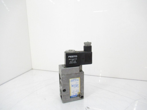 Festo MFH-3-1/4 9964 Solenoid Valve W/ MSFG-24/42-50/60 4527 Solenoid Coil