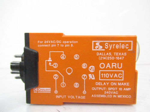 Crouzet Syrelec TR N/O Time Delay Relay 24V-48V