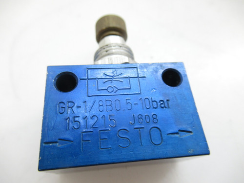 Festo GR-1/8-B 151215 One Way Flow Control Valve