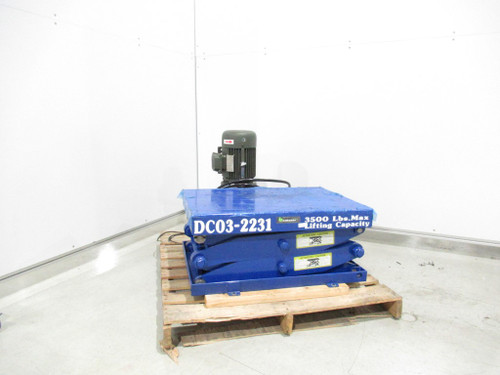 Hydraulic Double Scissor Lift Table W/ Pump DC03-2231-3500 Hydraulic Double Scissor Lift Table W/ Pump DC03-2231-3500