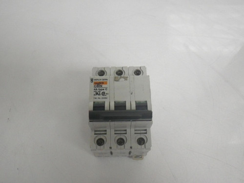Multi 9 C60N 4A-TYPE C Merlin Gerin 3 pole circuit breaker (Used and Tested)