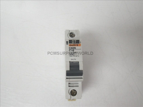 C60N C16 Mutli 9 Merlin Gerin Circuit Breaker 1 Pole 230/400V (Used and Tested)